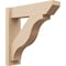 Ekena Millwork 6-in W x 22-in D x 22-in H Funston Slat Rough Cedar Woodgrain TimberThane Outlooker, Primed Tan OUTUR060X22X22FST24RCPR - alternate 1